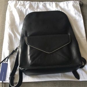 Rebecca Minkoff Envelope Backpack in Black Leather